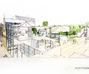 Project for the area Anhalter Bahnhof, block 14, Berlin