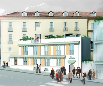 New temporary residences’ compound in Piazza della Repubblica, Turin